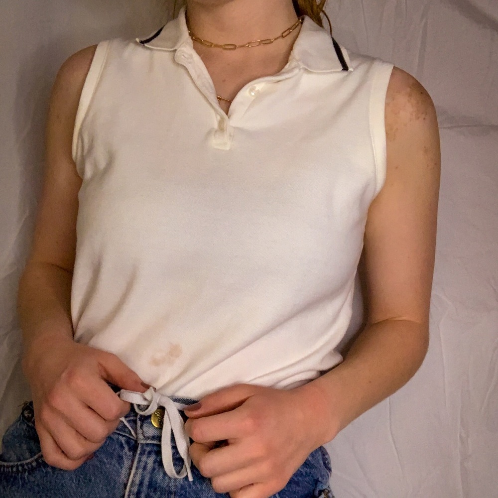 White collared shirt